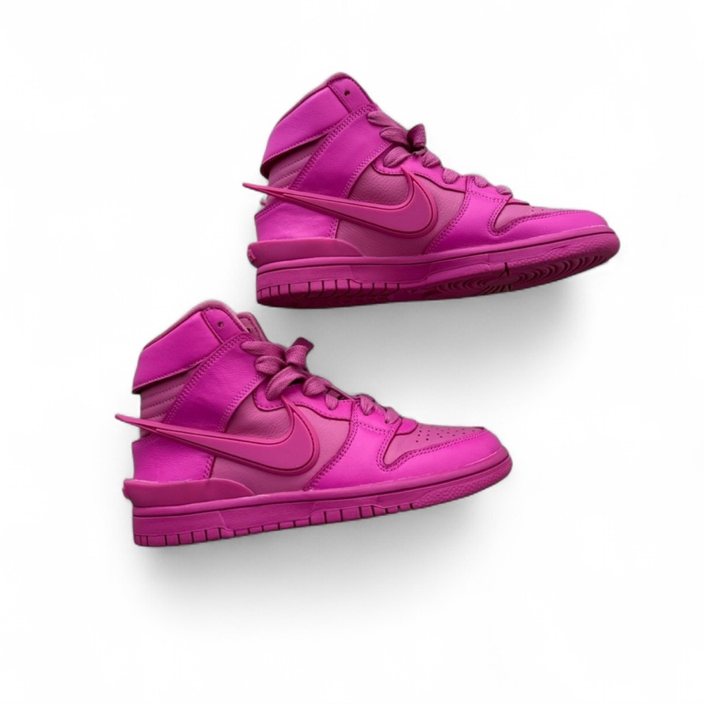 Nike DUNK X AMBUSH Fuchsia High-Top Sneakers - size 8